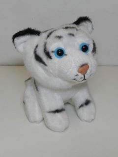 Obrázek z Tygr bílý sedící, plyš 14cm (6) 